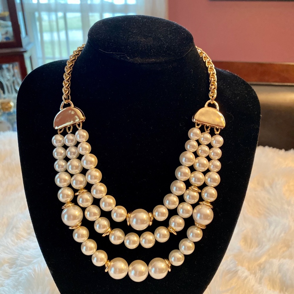 Bella.Jack layered Freshwater Pearl Necklace, NWT